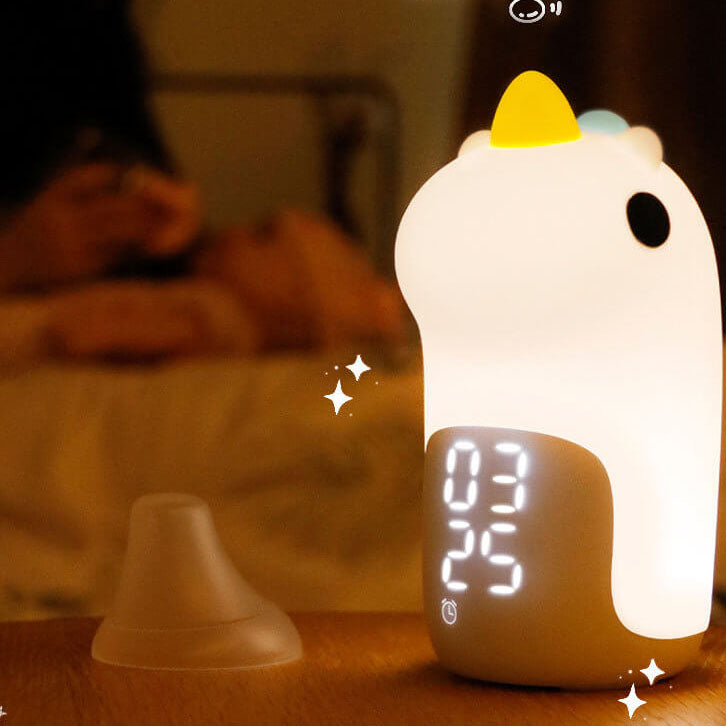 Cartoon Einhorn Timer Wecker LED Nachtlicht