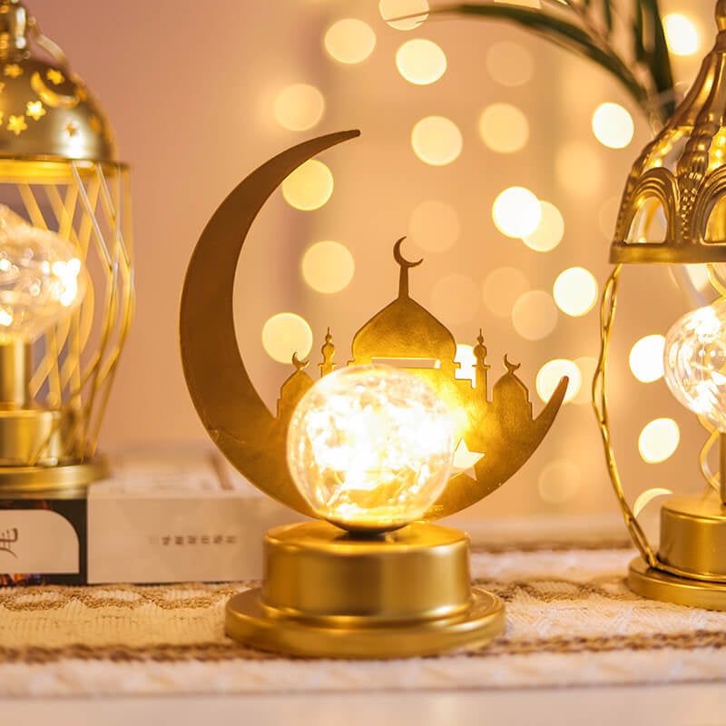 Muslim Eid Mond Schloss LED Nachtlicht Dekorat lamp