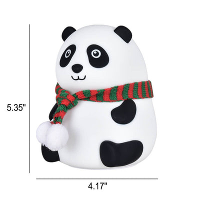 Kindlicher Cartoon Mini Panda Silikon LED Nachtlicht Tischlampe