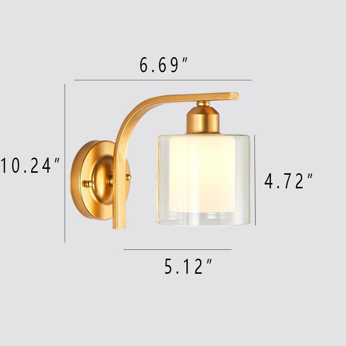 Moderne Glas Kreativ Multi-Stil 1-Licht Wand Sconce Lampe