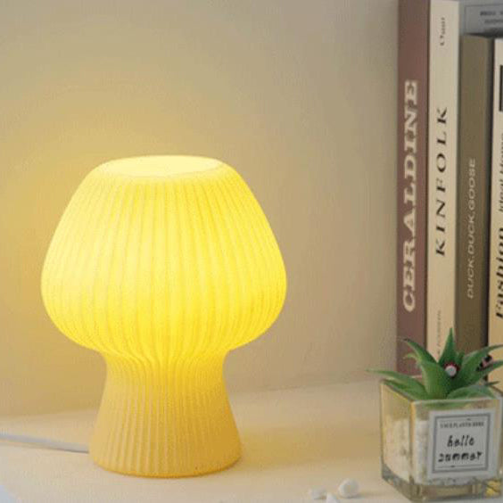 Moderne Glas Vintage Tulpen Design LED Nachtlicht Tischlampe