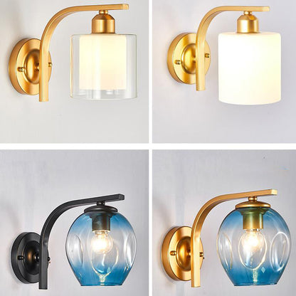 Moderne Glas Kreativ Multi-Stil 1-Licht Wand Sconce Lampe