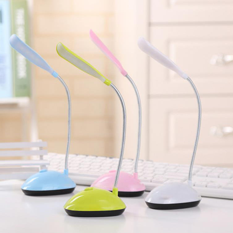 Kreative Mini Macaron Plastik LED Faltbare Augenpflege Batterietischlampe