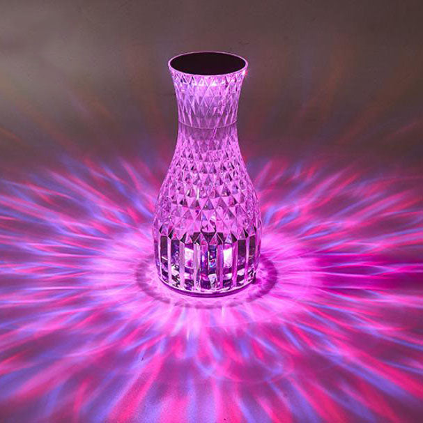 Moderne kreative Vase Acryl USB wiederaufladbare Touch LED Nachtlicht Tischlampe