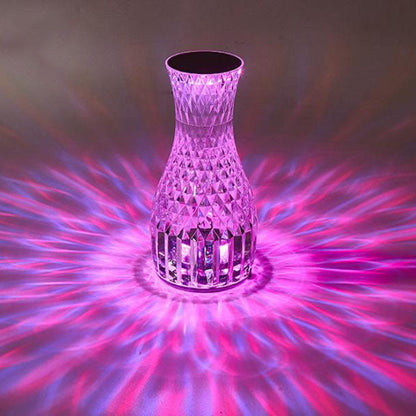 Moderne kreative Vase Acryl USB wiederaufladbare Touch LED Nachtlicht Tischlampe