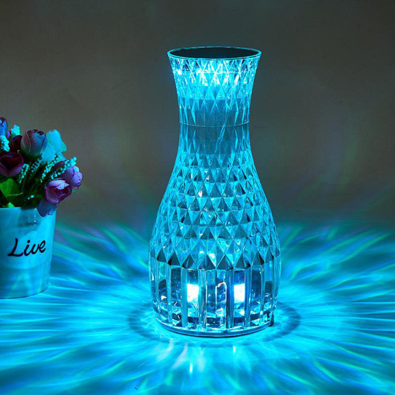 Moderne kreative Vase Acryl USB wiederaufladbare Touch LED Nachtlicht Tischlampe