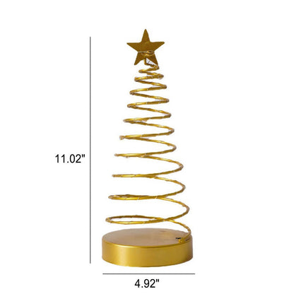 Moderne kreative Spiralstern Weihnachtsdekorative Nachtlicht Tischlampe