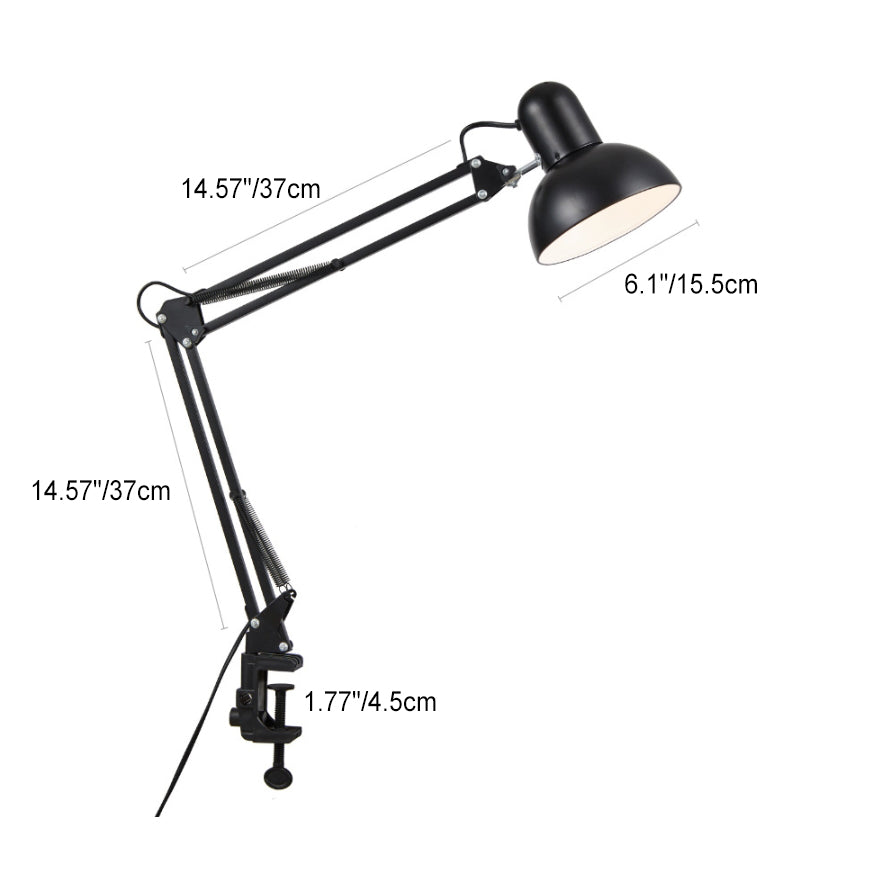 Moderne Minimalistische Ausziehbare Langarmclip-Eisen ABS 1-Licht Tischlampe Für Schlafzimmer