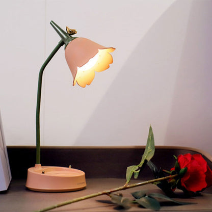 Kreative ABS Blumen- und Vogel-Design LED Tischlampe