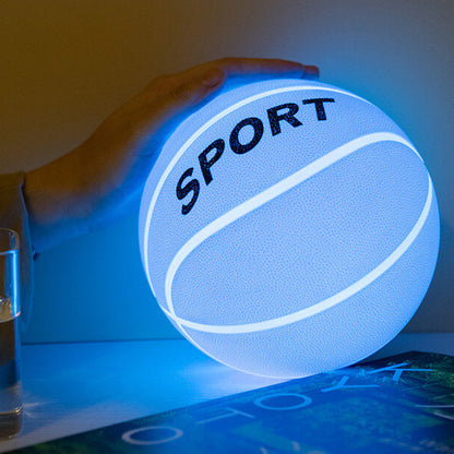 Kreative Basketball Silikon LED Nachtlicht USB-Lade Tischlampe