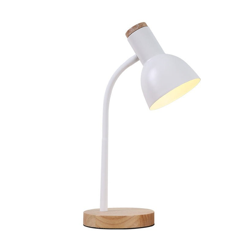 Flexible Gooseneck Metall Leseleuchte Nordic Stil Einzel Nachttischlampe mit Glockenschirm