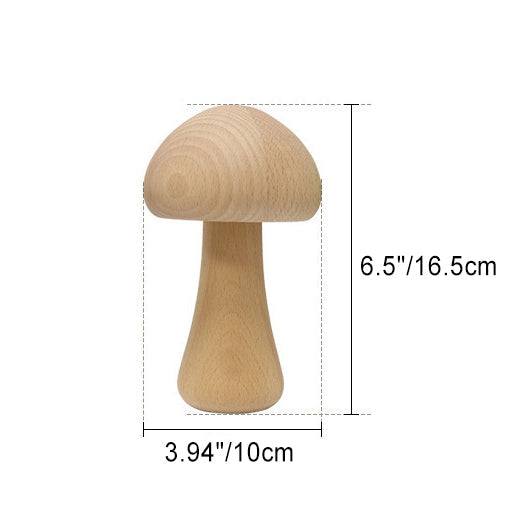 Zeitgenössische kreative USB-Pilz Holz LED Tischlampe für das Schlafzimmer