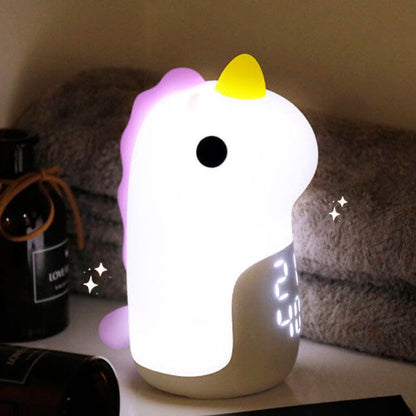 Cartoon Einhorn Timer Wecker LED Nachtlicht