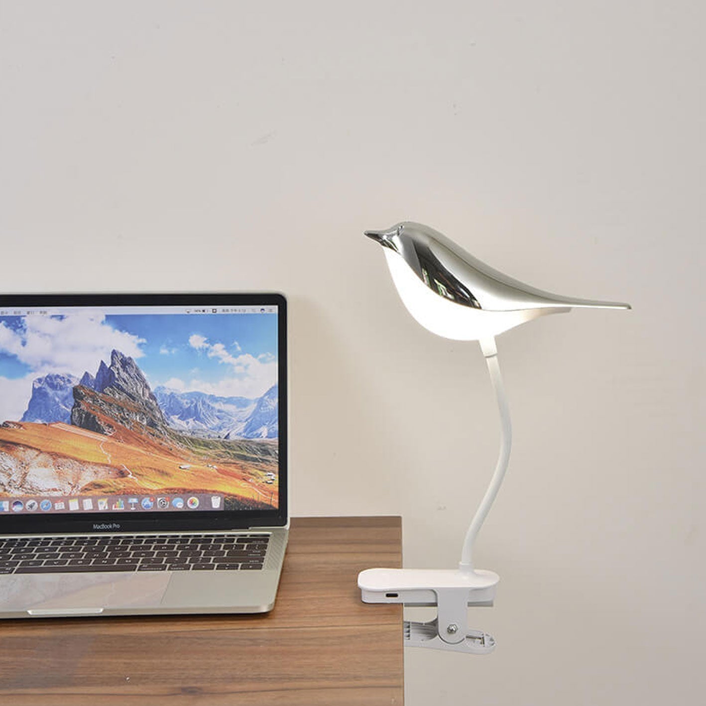 Kreative Vogel Clip USB-betriebene LED Nachtlicht Tischlampe