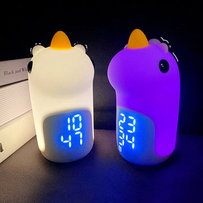 Cartoon Einhorn Timer Wecker LED Nachtlicht