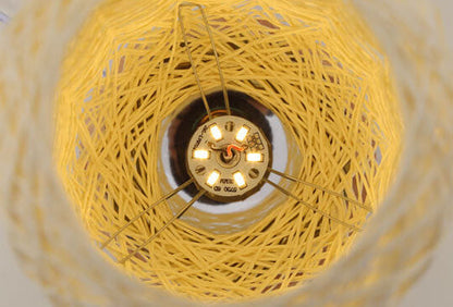 Kreative Twine Rattanball LED dimmbar dekorative Nachtlicht Tischlampe