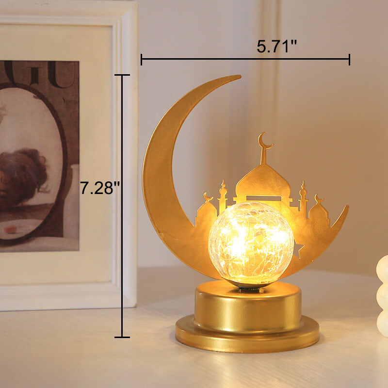 Muslim Eid Mond Schloss LED Nachtlicht Dekorat lamp