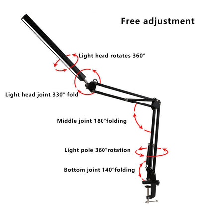 LED faltbare lange Arm Clip Augen schützende USB Leselampe