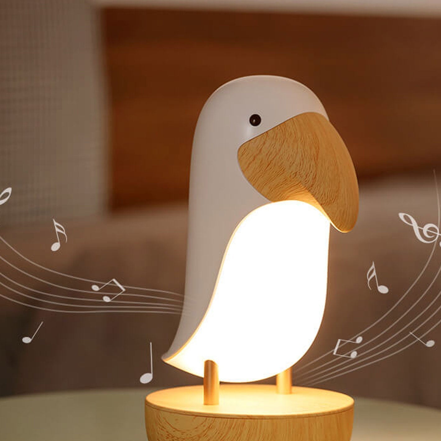 Creative Bird USB Wiederaufladbare Bluetooth Nachtlicht Tischlampe