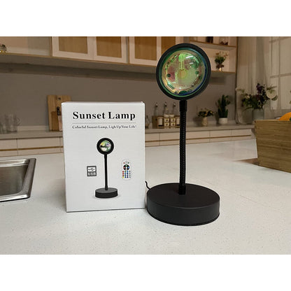 Sonnenuntergang Lampen Projektor Led Lichter Für Schlafzimmer Nacht Licht RGB Lichter Sonne Sonnenlicht Sonnenaufgang Lampe 10w 360° Rotation Stimmungsbeleuchtung