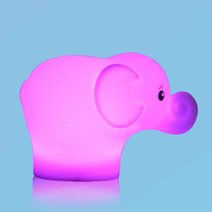 Kreativer Elefant Silikon USB Pat LED Nachtlicht Tischlampe