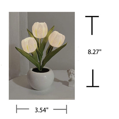 Tulpen Nachtlicht Simulierte Blumenstrauß Dekorative Ambient LED Tischlampe