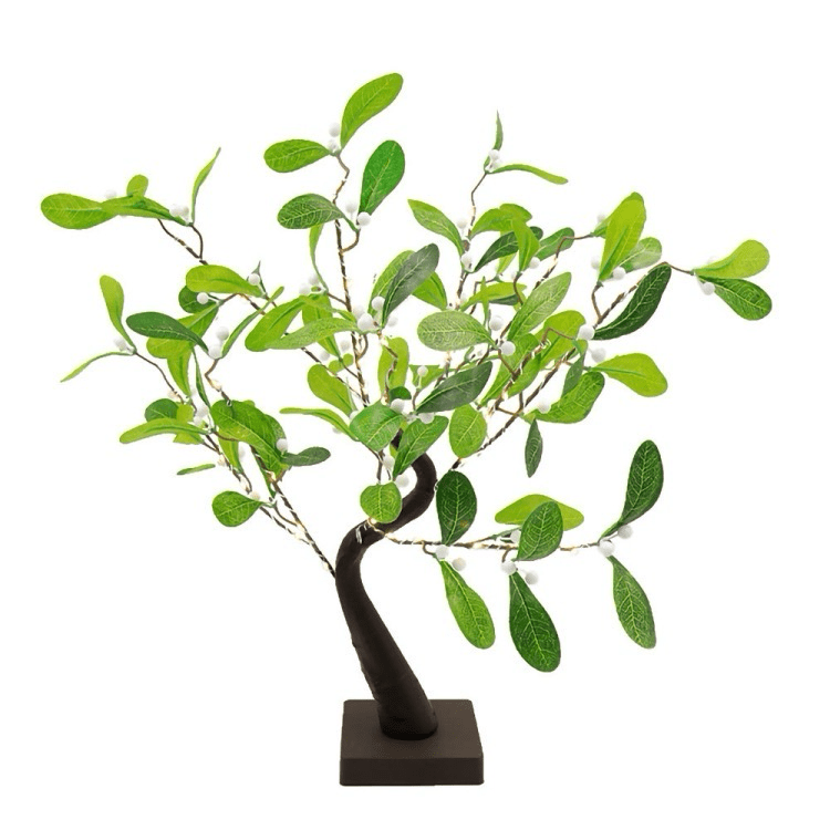 Ginkgo Baum LED Beleuchtung Warmweiß 55cm Batterie Betrieb