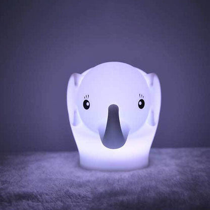 Kreativer Elefant Silikon USB Pat LED Nachtlicht Tischlampe