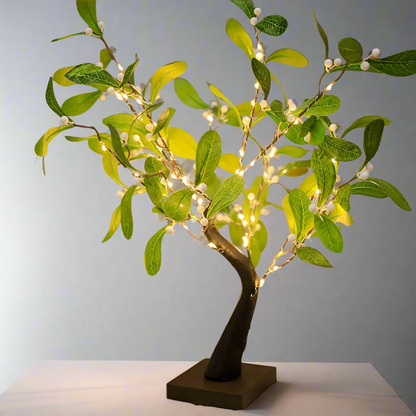 Ginkgo Baum LED Lichter Warmweiß 55cm Batteriebetrieben