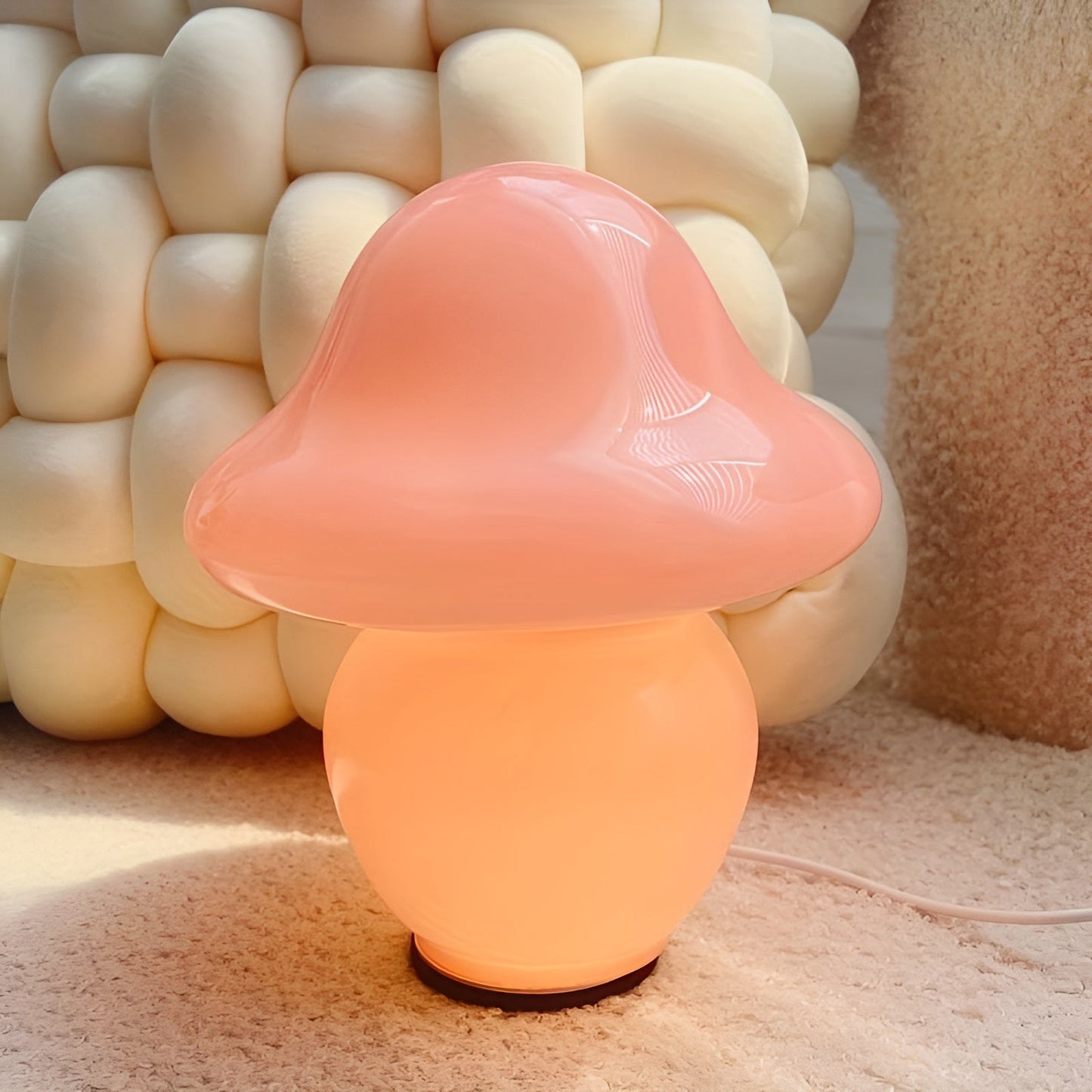 MushroomDream Lampe – Verzaubernde Glasbeleuchtung mit Pilzmuster