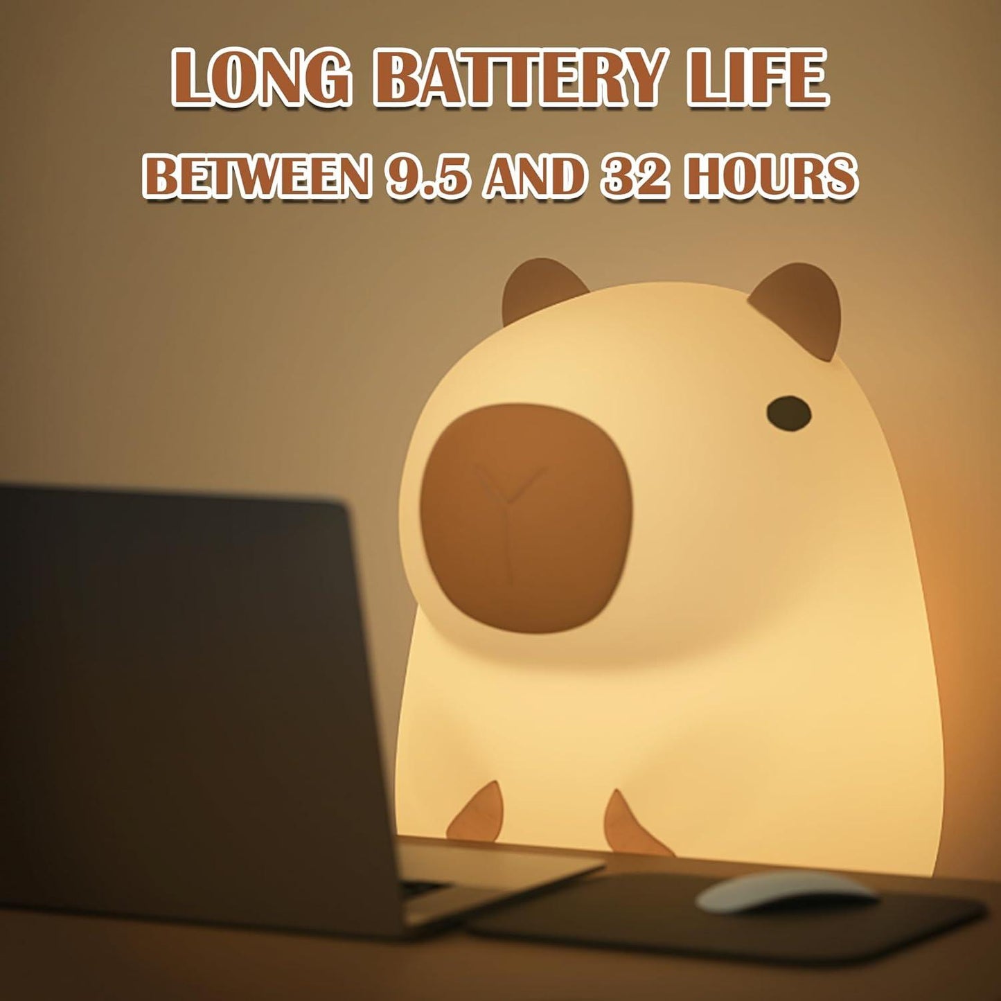 Light - Capybara Silikon USB Wiederaufladbares Nachtlicht