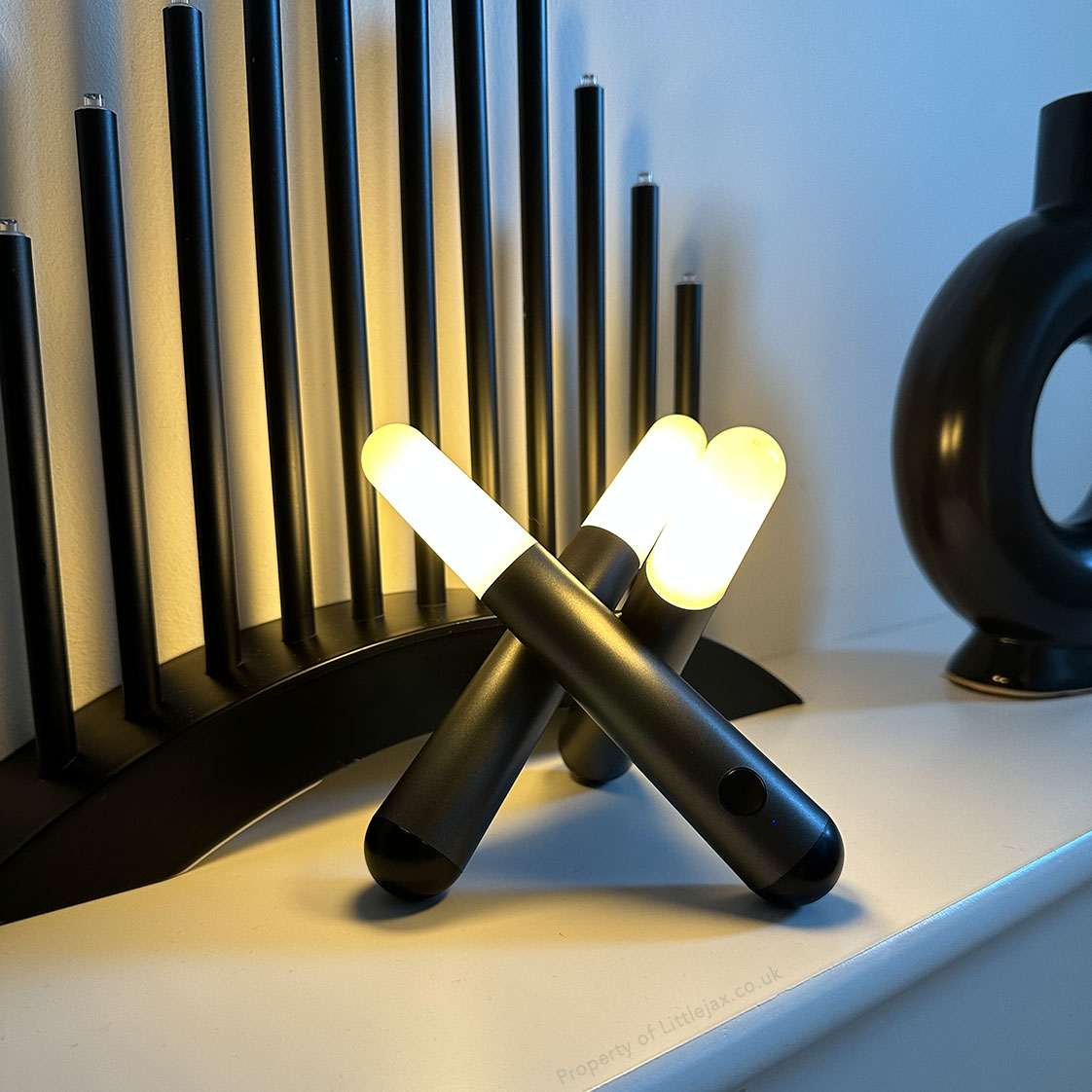 Akku Abstract Modern Trio Tischlampe