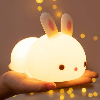 RabbitDream Nachtlampe Magisches Kaninchen mit Farbenwechselndem LED-Licht