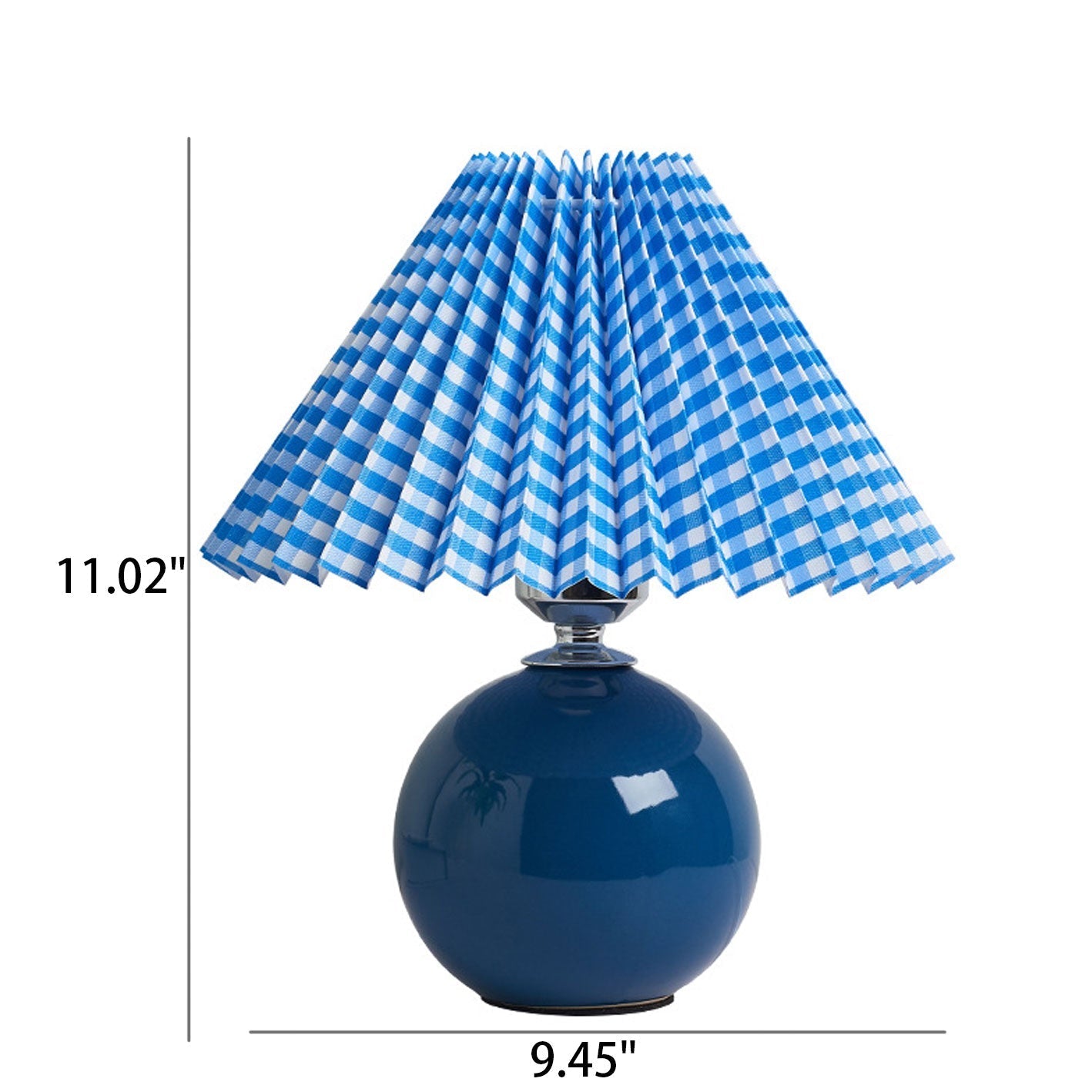 Nordische minimalistische 1-flammige Tischlampe aus Keramik mit Plissee