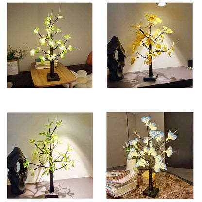 Baum LED Birke Baum dekoratives Licht LED Tischlampe