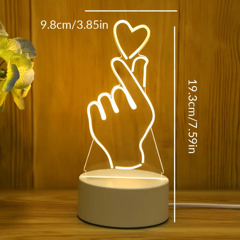 Saylor - 3D Illusions-LED-Lampe mit Motiv