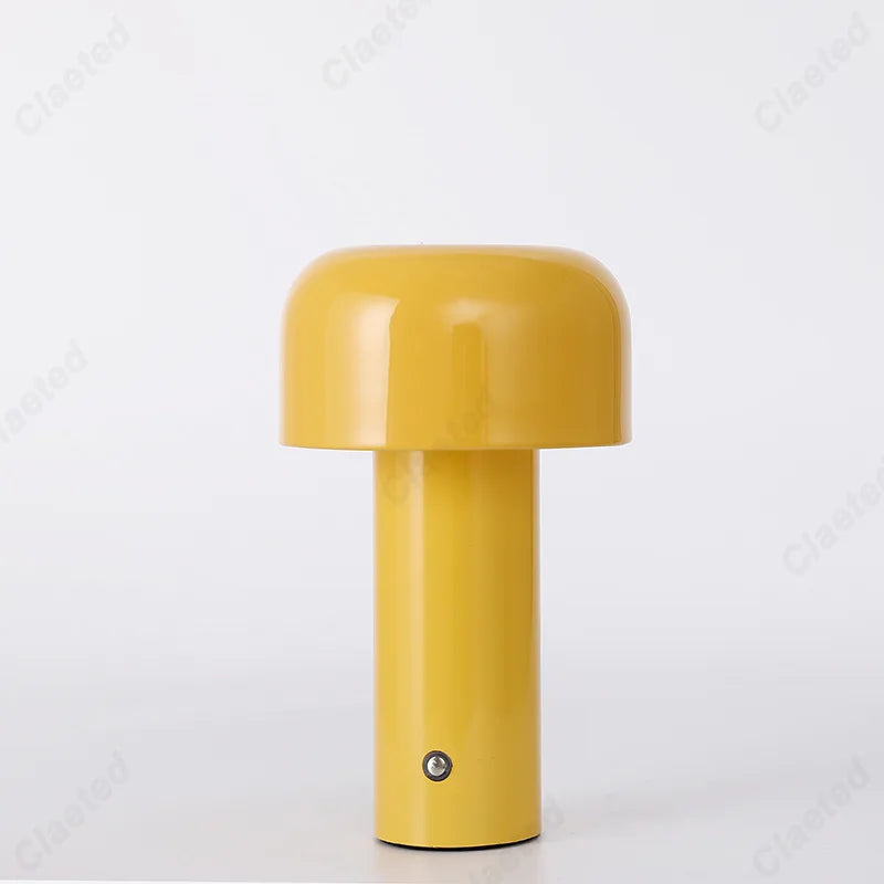 Italienischer Designer-Pilz-Tischlampe Nachttischlampe - Tragbare kabellose Touchlampe