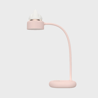 Weiße/Rosa/Grüne Katze Rotierende Tischlampe Kinder Kunststoff USB Wiederaufladbare LED Nachttischlampe