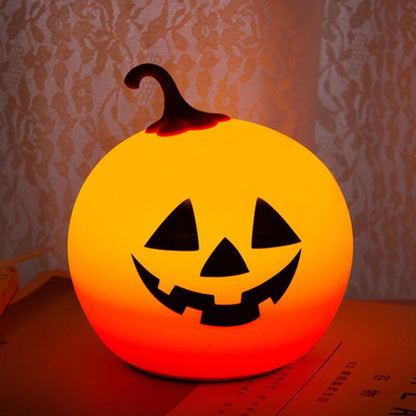 Halloween Runde Kürbis Pat Nachtlicht Bunte dekorative LED Tischlampe