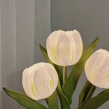 Tulpen Nachtlicht Simulierte Blumenstrauß Dekorative Ambient LED Tischlampe