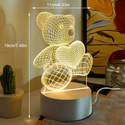 Saylor - 3D Illusions-LED-Lampe mit Motiv