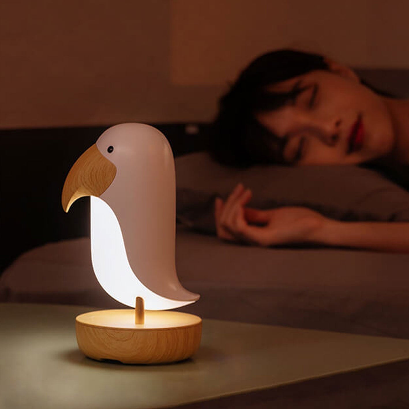 Creative Bird USB Wiederaufladbare Bluetooth Nachtlicht Tischlampe