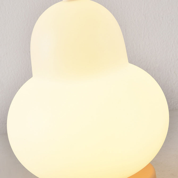 Zeitgenössische Kreative Pear Kunststoffharz LED Tischlampe Für Wohnzimmer