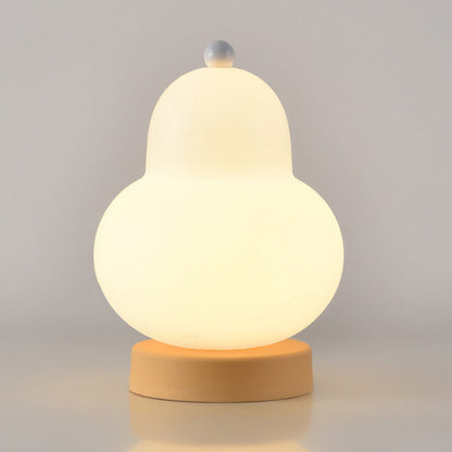 Zeitgenössische Kreative Pear Kunststoffharz LED Tischlampe Für Wohnzimmer