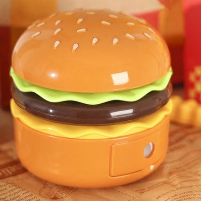 Zeitgenössische kreative Hamburger Kunststoff-LED-Tischlampe für das Schlafzimmer