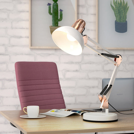 Moderne Minimalistische Faltbare Drehbare Schalenkopf Eisen 1-Lampe Tischlampe Für Studium