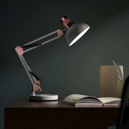 Moderne Minimalistische Faltbare Drehbare Schalenkopf Eisen 1-Lampe Tischlampe Für Studium