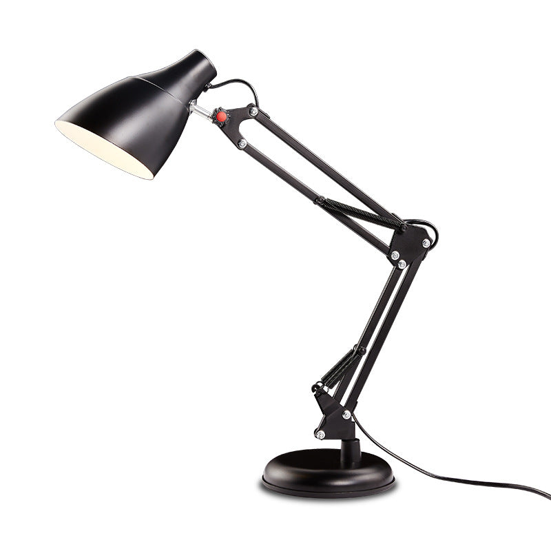 Moderne Minimalistische Faltbare Fase Runder Basis Eisen 1-Licht Tischlampe Für Studium