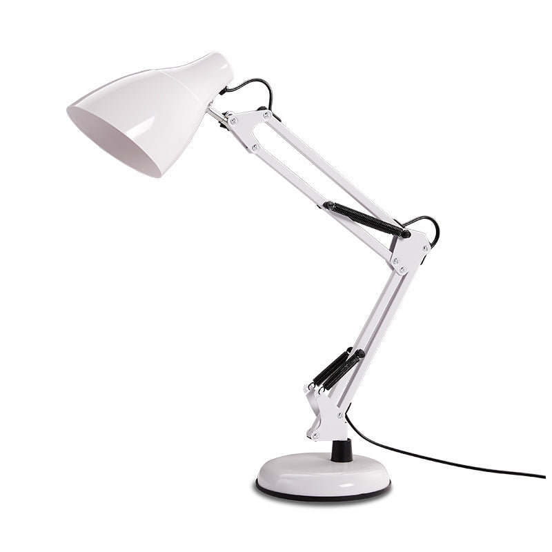 Moderne Minimalistische Faltbare Fase Runder Basis Eisen 1-Licht Tischlampe Für Studium