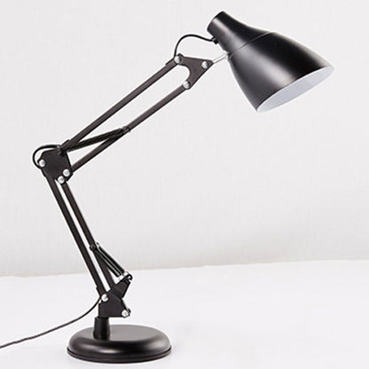 Moderne Minimalistische Faltbare Fase Runder Basis Eisen 1-Licht Tischlampe Für Studium